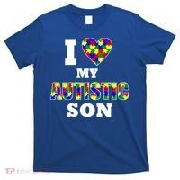I Love My Autistic Son Autism T-Shirt thumb 0