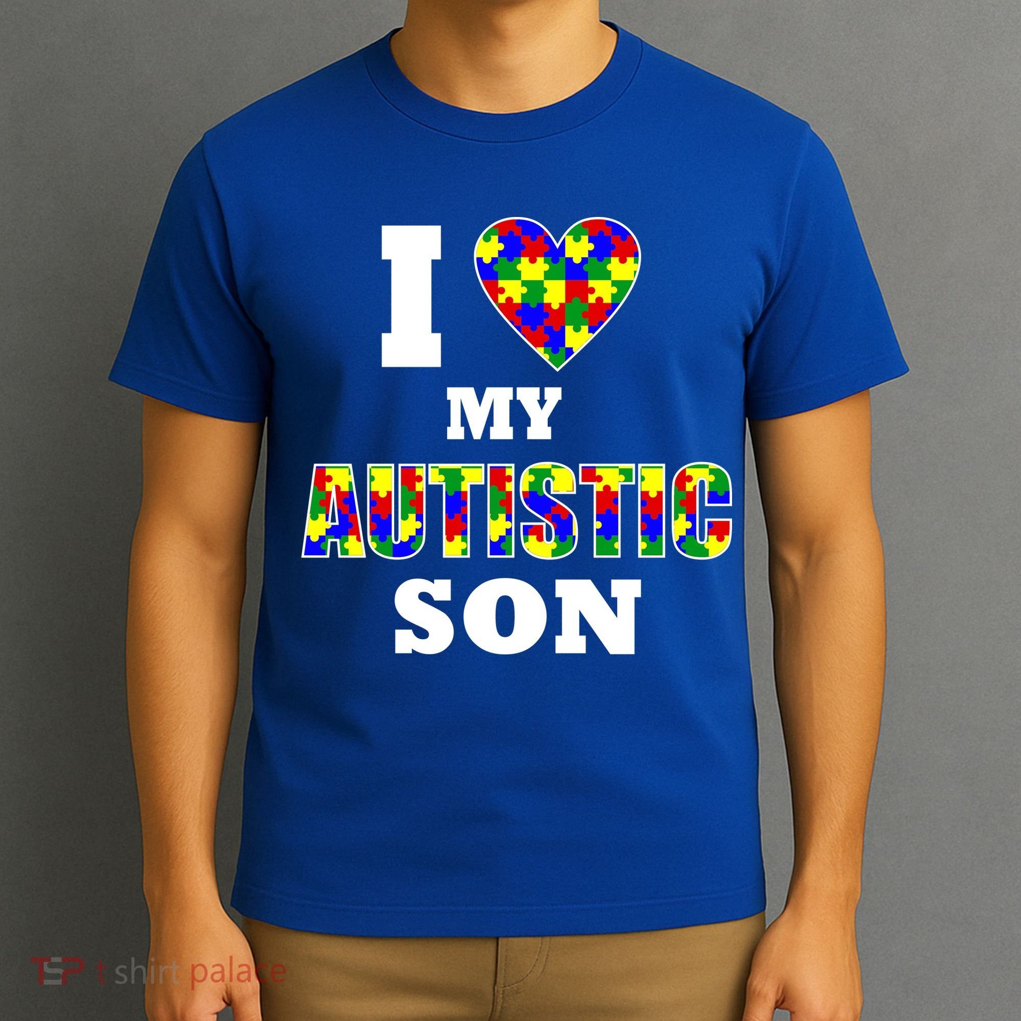 I Love My Autistic Son Autism T-Shirt