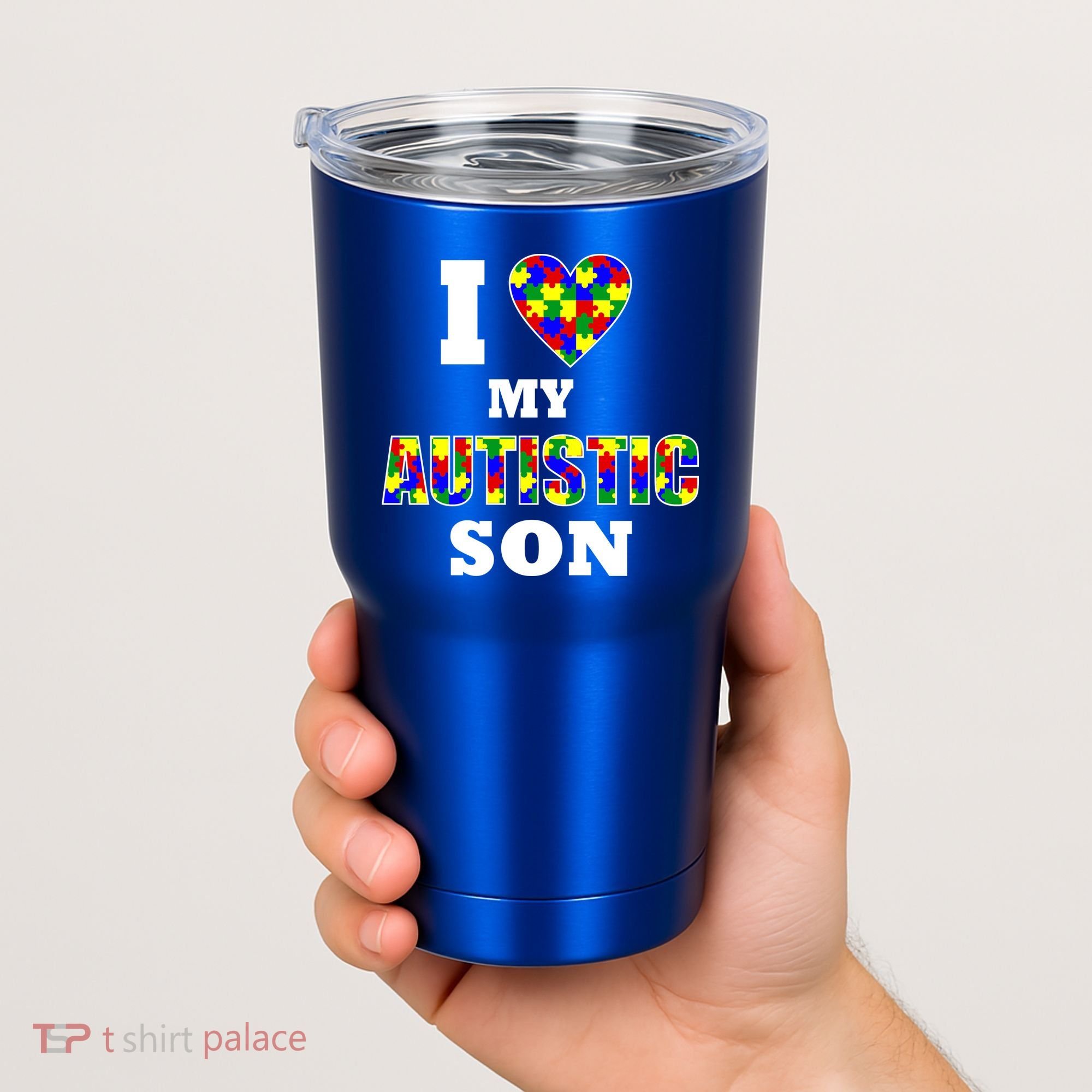 I Love My Autistic Son Autism Tumbler