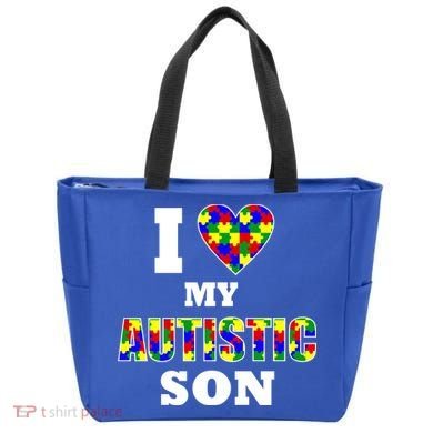 I Love My Autistic Son Autism Tote Bag