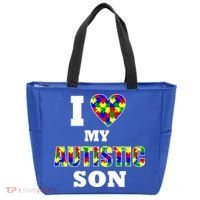 I Love My Autistic Son Autism Tote Bag thumb 0