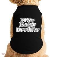 I Love My Baby Brother Doggie Tank thumb 0