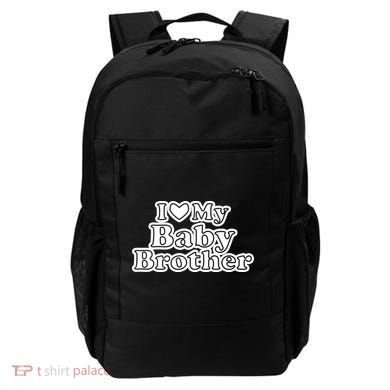 I Love My Baby Brother Backpack