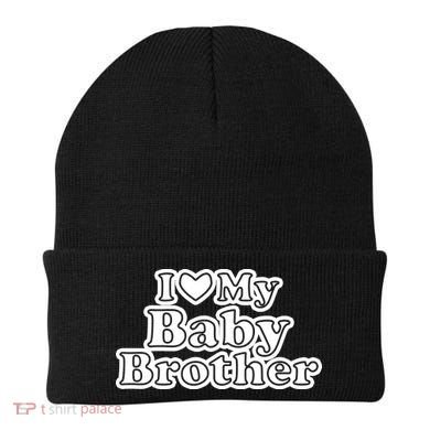 I Love My Baby Brother Beanie