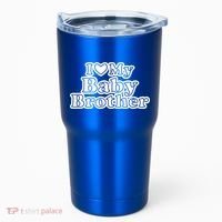 I Love My Baby Brother Tumbler thumb 0