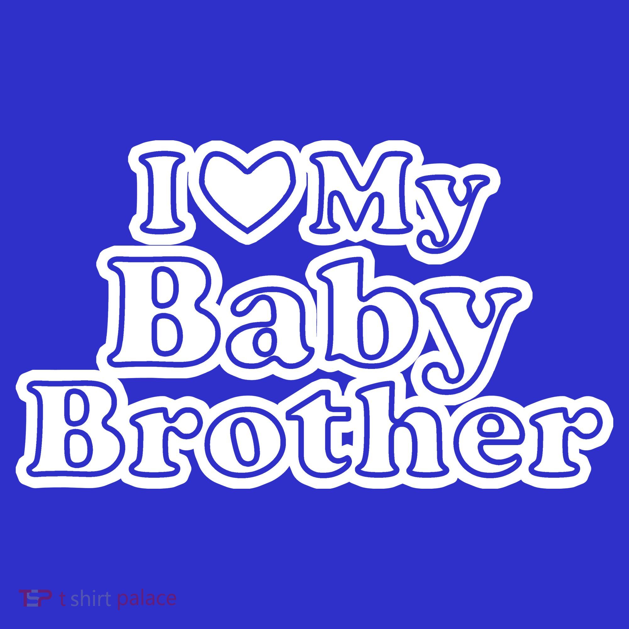 I Love My Baby Brother Mousepad
