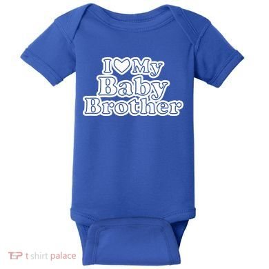 I Love My Baby Brother Baby Bodysuit