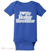 I Love My Baby Brother Baby Bodysuit thumb 0