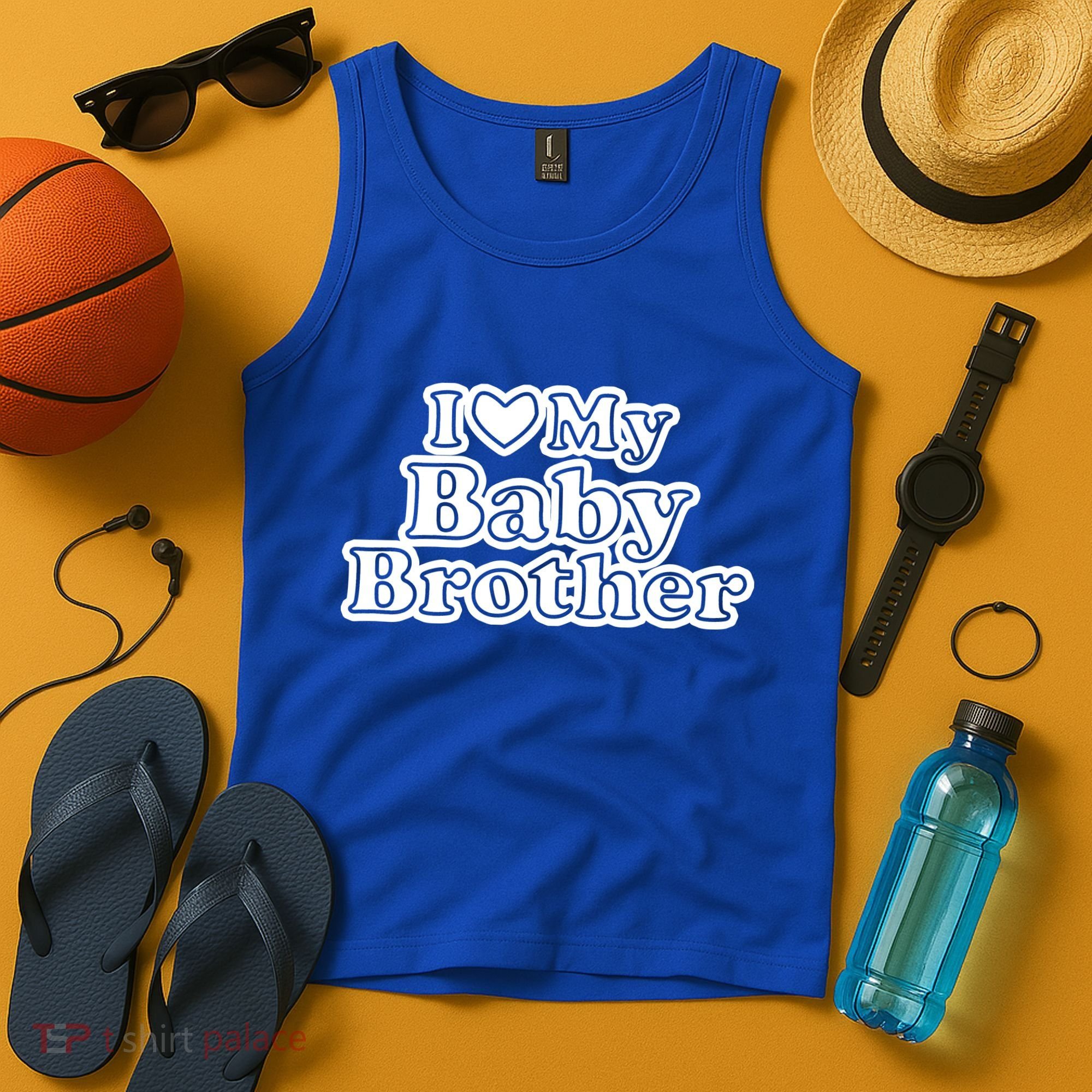 I Love My Baby Brother Tank Top