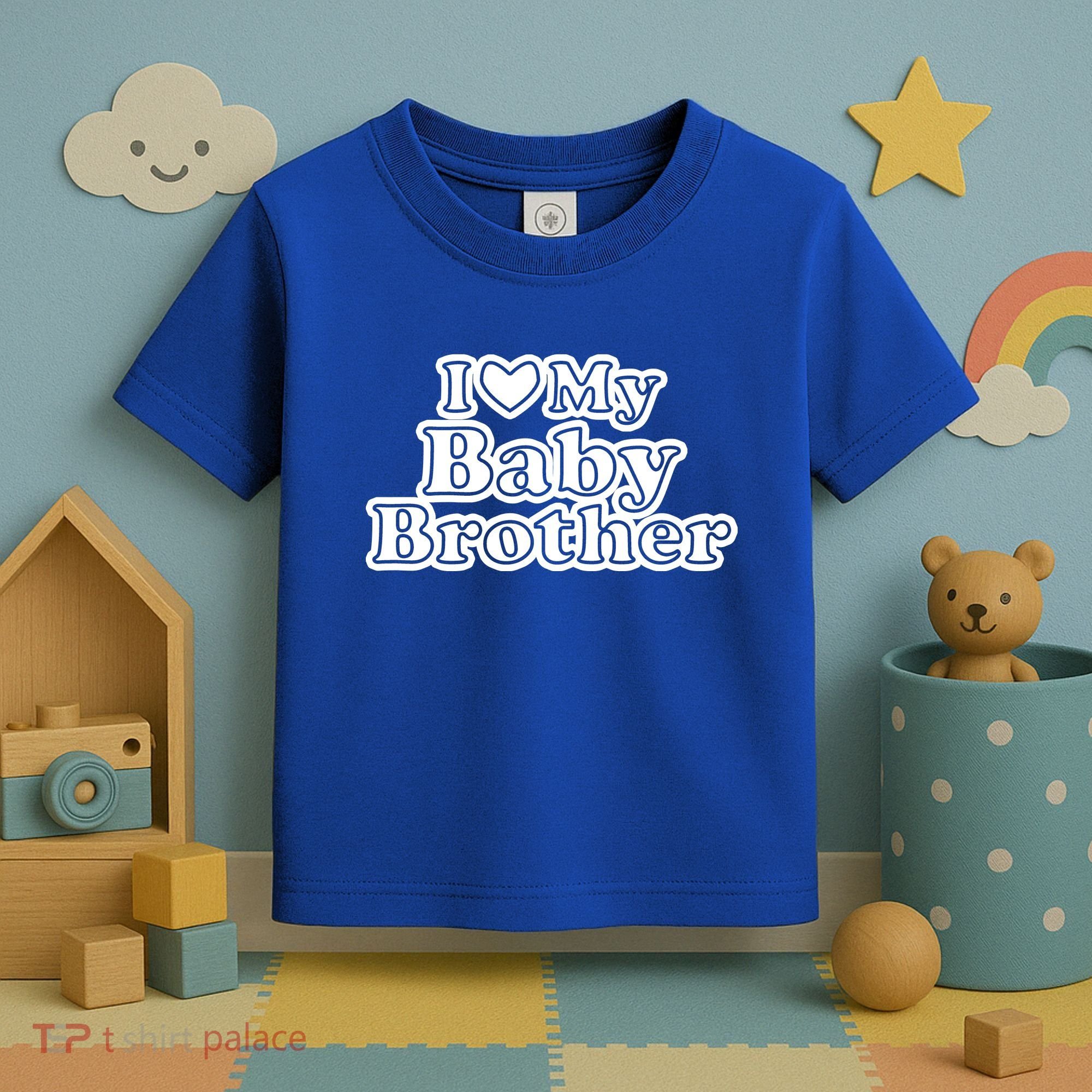 I Love My Baby Brother Toddler T-Shirt