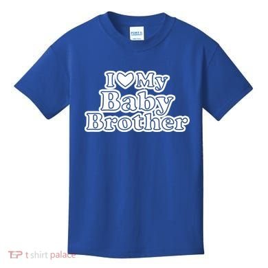 I Love My Baby Brother Kids T-Shirt