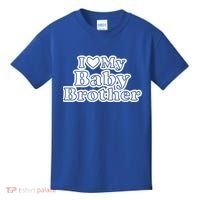 I Love My Baby Brother Kids T-Shirt thumb 0