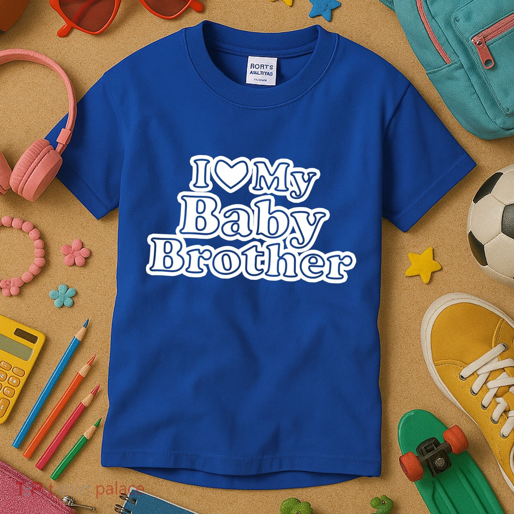 I Love My Baby Brother Kids T-Shirt