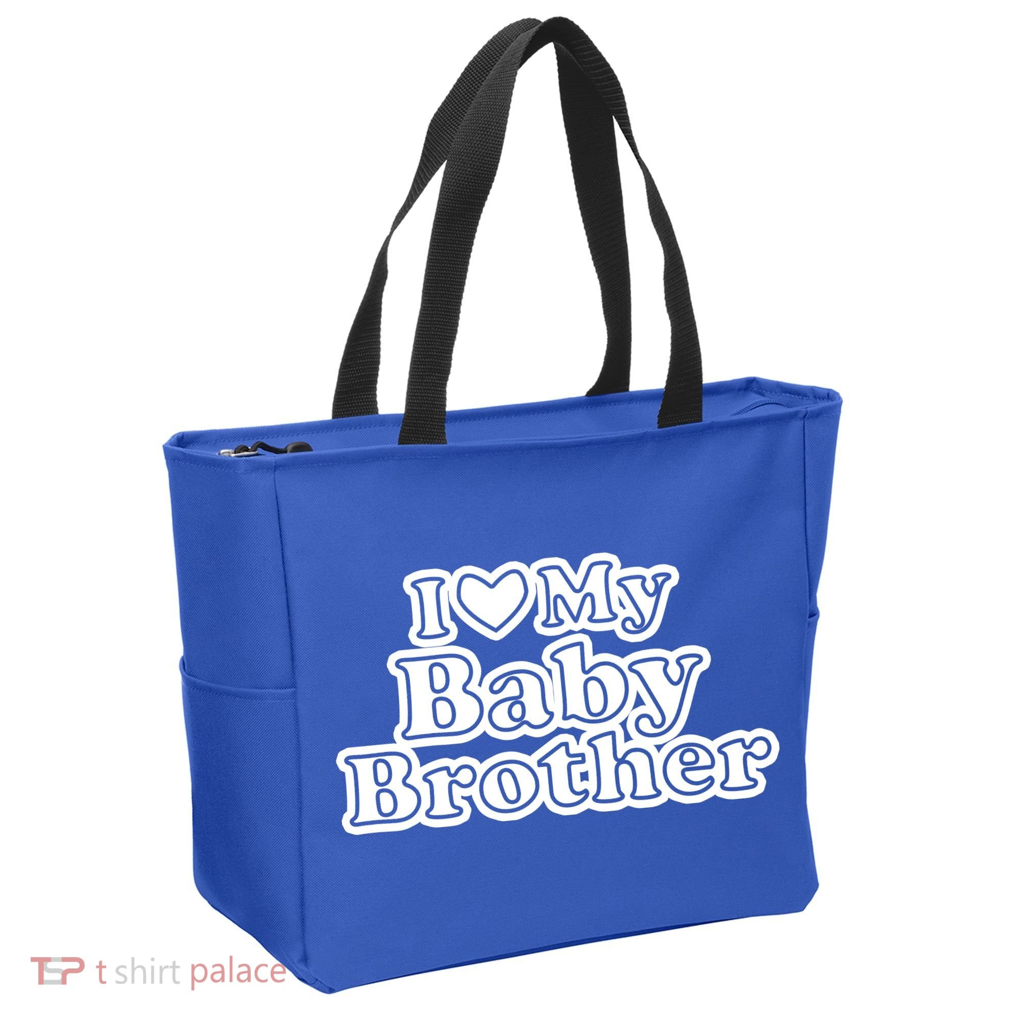I Love My Baby Brother Tote Bag