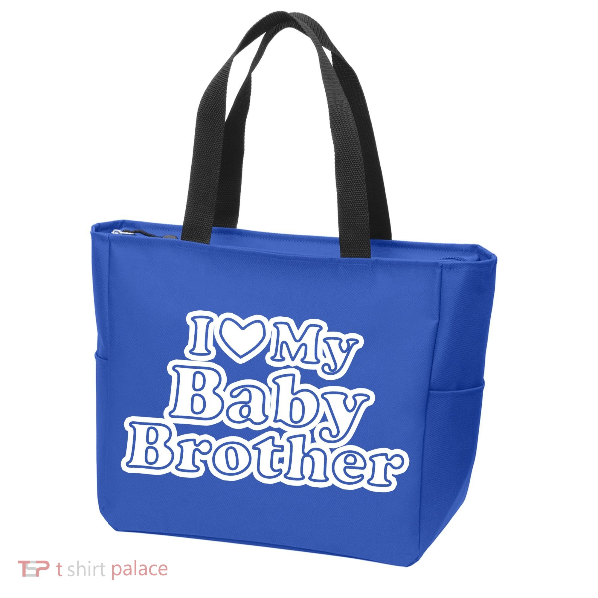 I Love My Baby Brother Tote Bag