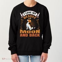 I Love My Beagle To The Moon and Back Women's Sweatshirt thumb 0