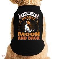 I Love My Beagle To The Moon and Back Doggie Tank thumb 0