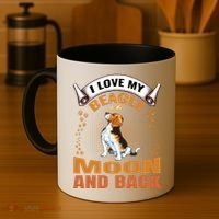 I Love My Beagle To The Moon and Back Coffee Mug thumb 4