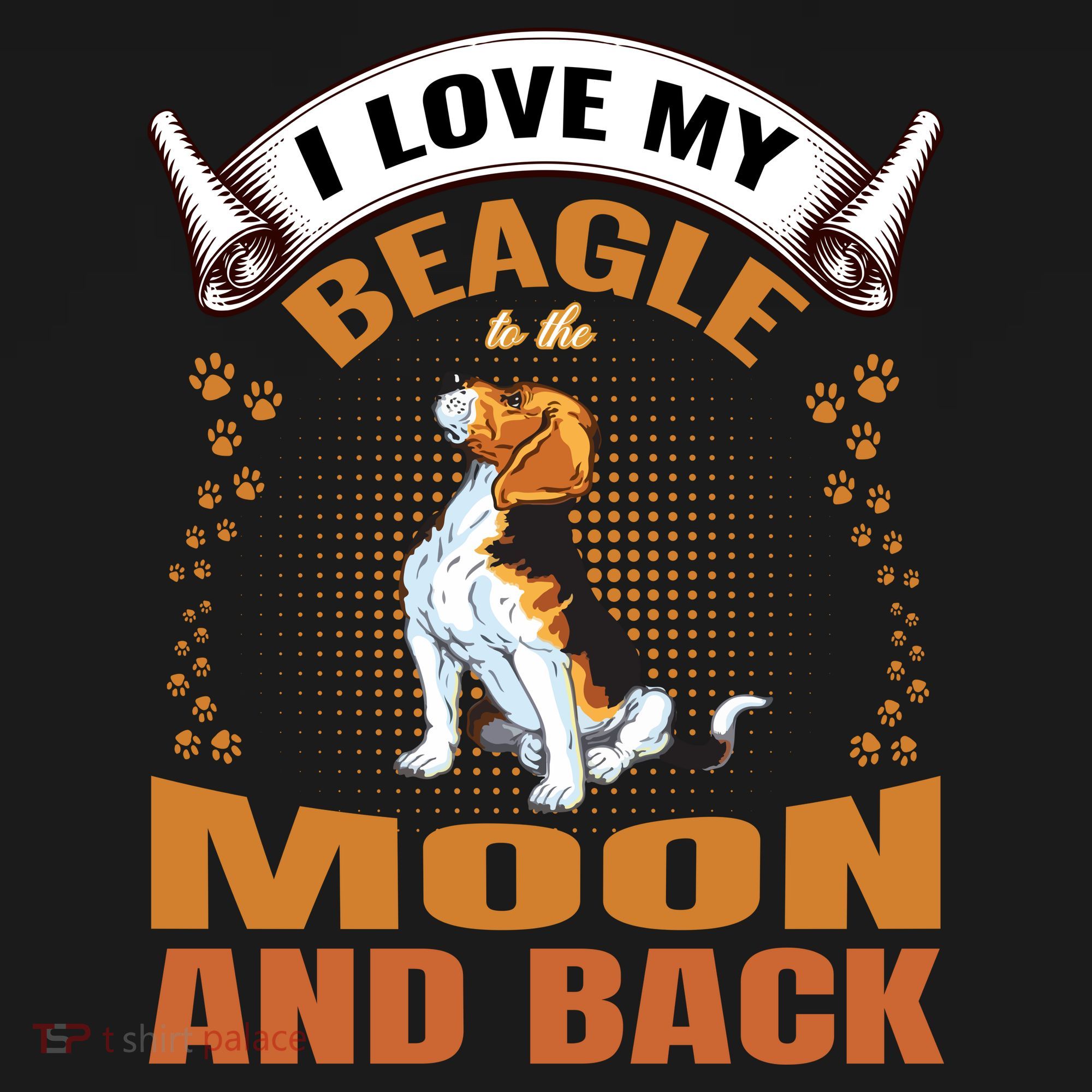 I Love My Beagle To The Moon and Back Women's Hoodie