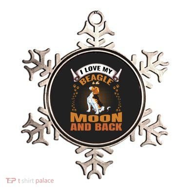 I Love My Beagle To The Moon and Back Ornament