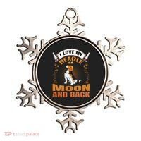 I Love My Beagle To The Moon and Back Ornament thumb 0