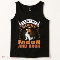I Love My Beagle To The Moon and Back Tank Top thumb 2