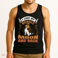 I Love My Beagle To The Moon and Back Tank Top thumb 3