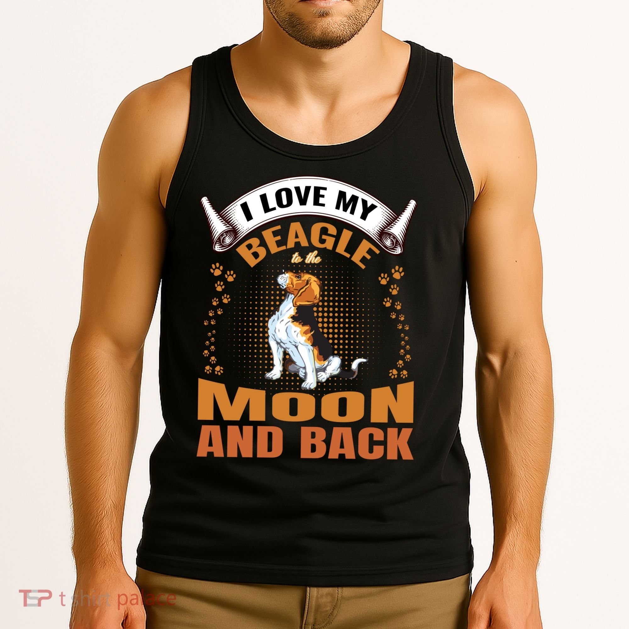 I Love My Beagle To The Moon and Back Tank Top