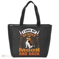 I Love My Beagle To The Moon and Back Tote Bag thumb 0