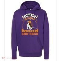 I Love My Beagle To The Moon and Back Hoodie thumb 0