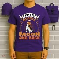 I Love My Beagle To The Moon and Back T-Shirt thumb 6
