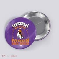 I Love My Beagle To The Moon and Back Button thumb 0
