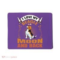 I Love My Beagle To The Moon and Back Mousepad thumb 0