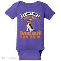 I Love My Beagle To The Moon and Back Baby Bodysuit thumb 0