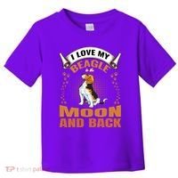 I Love My Beagle To The Moon and Back Toddler T-Shirt thumb 0