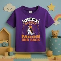 I Love My Beagle To The Moon and Back Toddler T-Shirt thumb 3