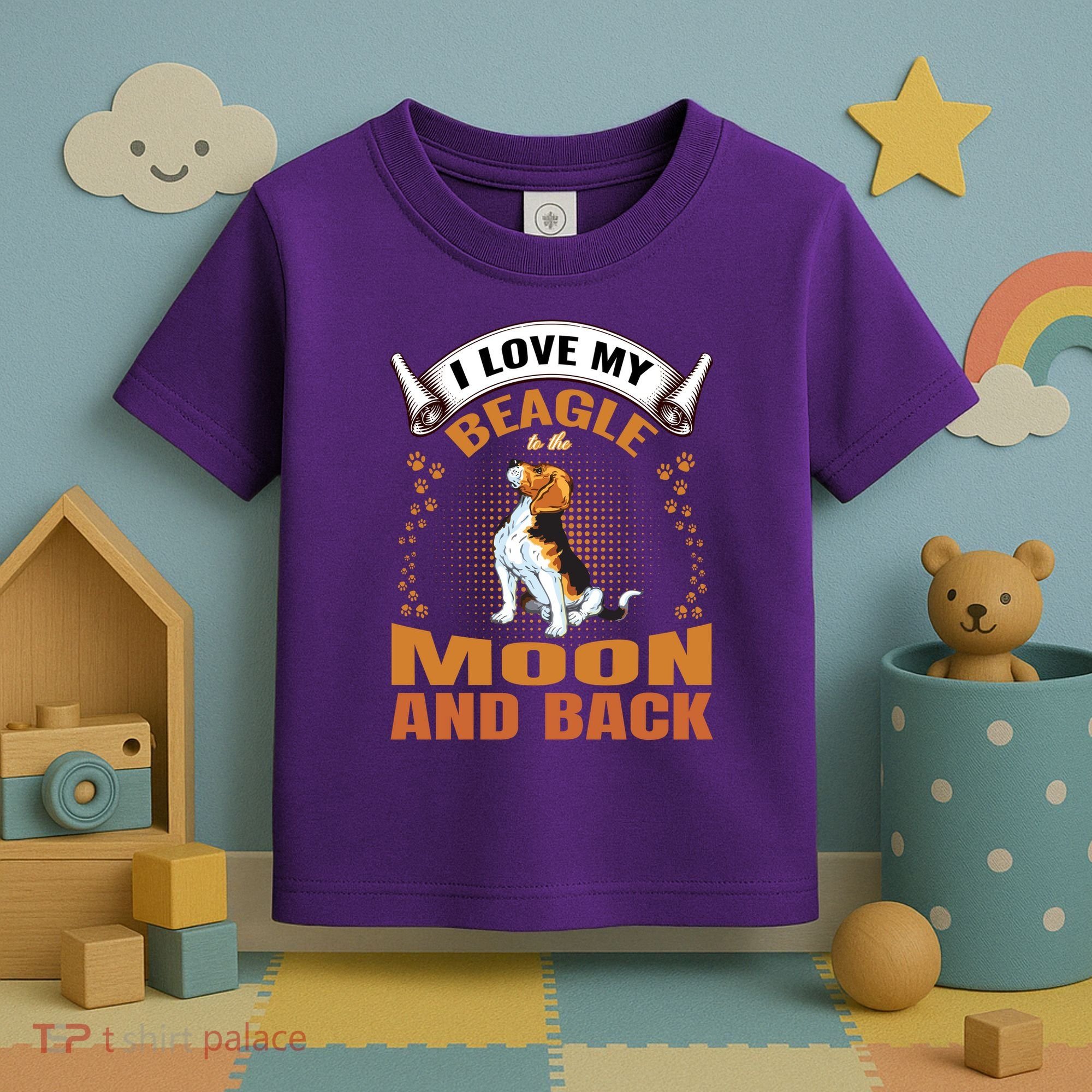 I Love My Beagle To The Moon and Back Toddler T-Shirt