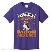 I Love My Beagle To The Moon and Back Kids T-Shirt thumb 0