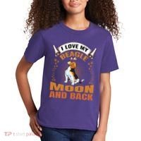 I Love My Beagle To The Moon and Back Kids T-Shirt thumb 2