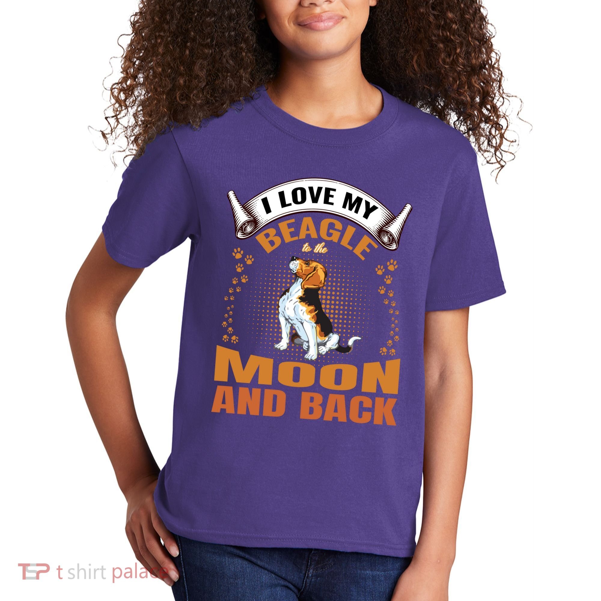 I Love My Beagle To The Moon and Back Kids T-Shirt