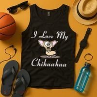 I Love My Chihuahua Tank Top thumb 4