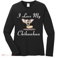 I Love My Chihuahua Women's Long Sleeve Shirt thumb 0