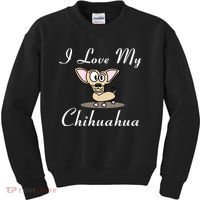 I Love My Chihuahua Kids Sweatshirt thumb 0