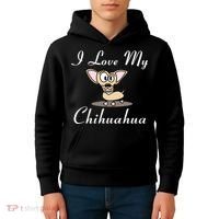 I Love My Chihuahua Kids Hoodie thumb 4