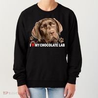I Love My Chocolate Lab Women's Sweatshirt thumb 0