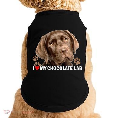 I Love My Chocolate Lab Doggie Tank