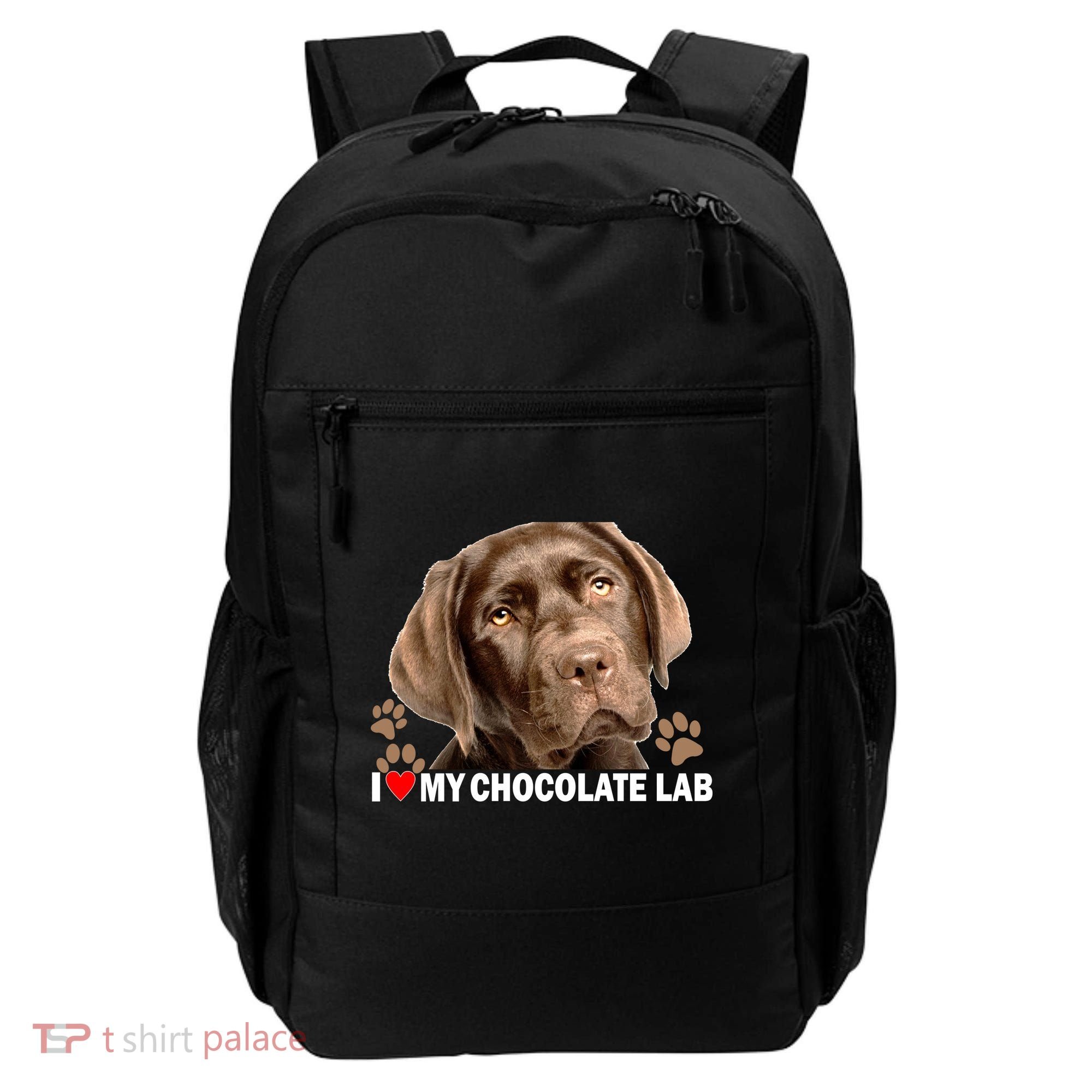 I Love My Chocolate Lab Backpack