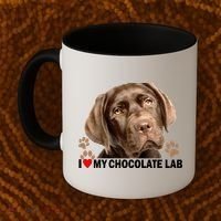 I Love My Chocolate Lab Coffee Mug thumb 2