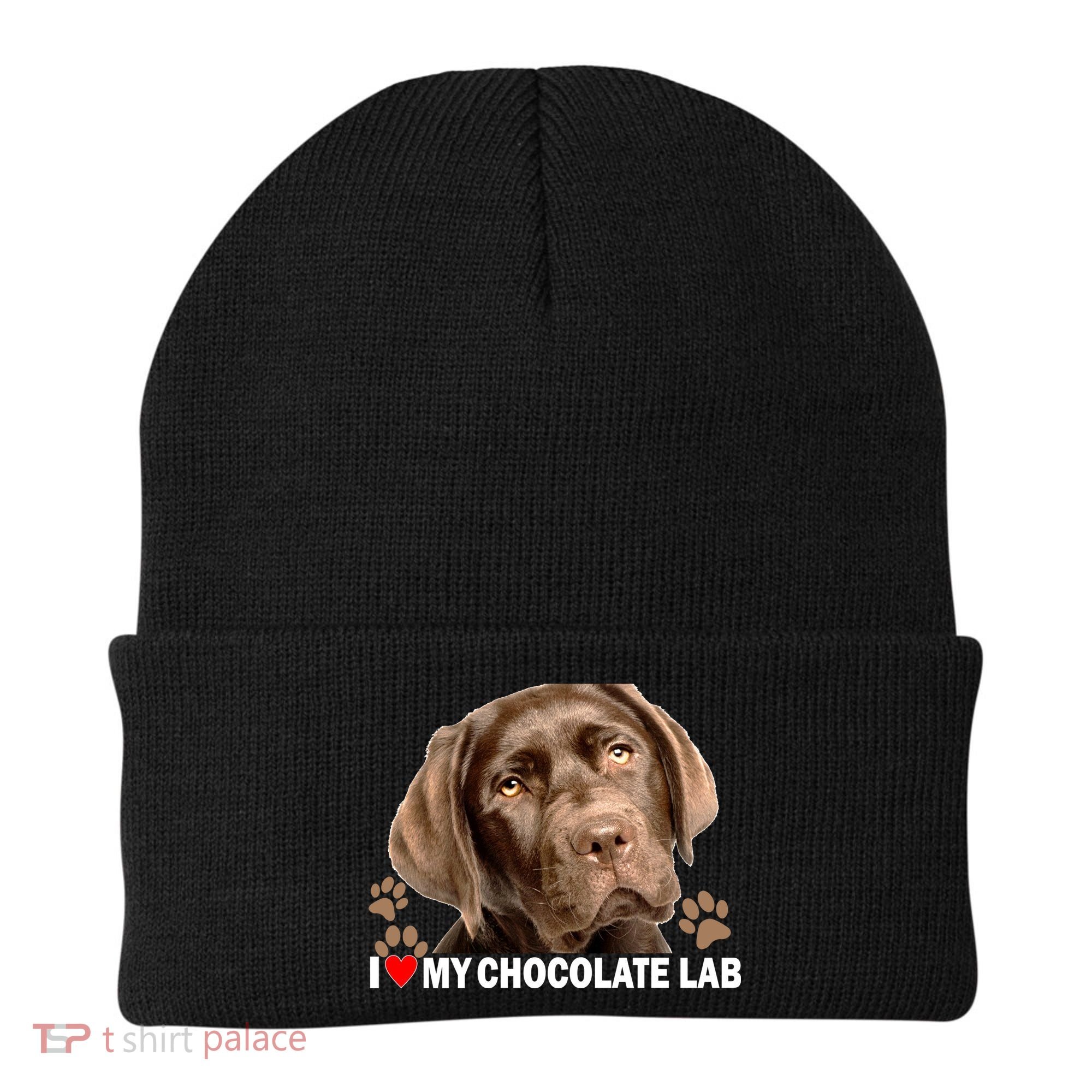 I Love My Chocolate Lab Beanie