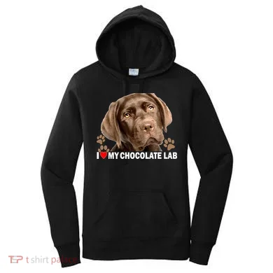 I Love My Chocolate Lab Women's Hoodie
